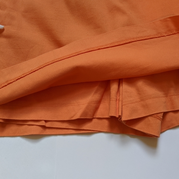 Y2K MetroStyle Bright Orange Fitted Funky Skort 10 - Picture 6 of 9